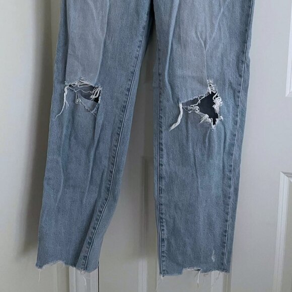 UNIQLO 🌠 Distressed Blue Denim Jeans 🌠 - Picture 3 of 6